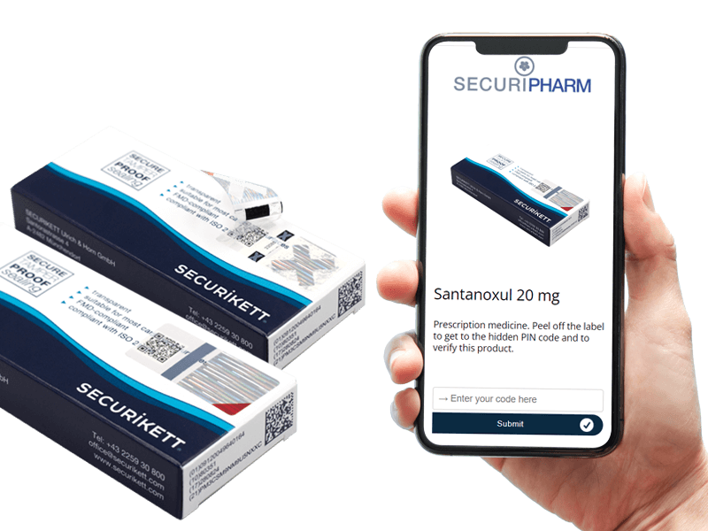 Translucent FMD-compliant seals with QR-code and response page